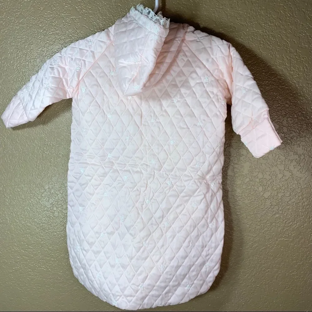 Vintage Little Me baby girl light pink sleep sack‎
